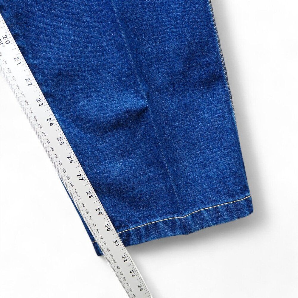 Varcity Vintage 90s Y2K Cargo Heavy Denim Hip Hop / Skate Baggy Jeans Men's 32 - Picture 6 of 14